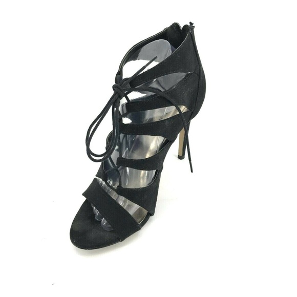 Madden Girl Shoes - Madden Girl Raceyyy Open Toe Lace Up Heels Size 9M
